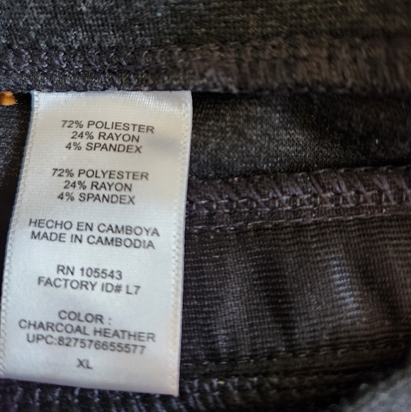 Daisy Fuentes Women's Dark Charcoal Stretch Pants - Picture 9 of 10